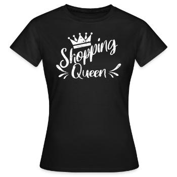 Shopping Queen - Frauen T-Shirt - Schwarz - Vorne - AI Model Female 172 dark (172cm)