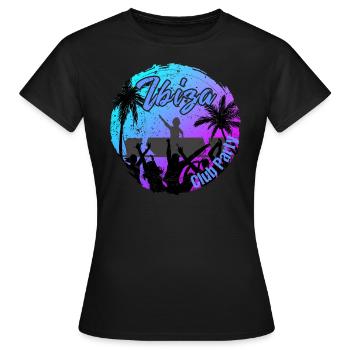 Ibiza Club Party - T-shirt Femme - noir - Devant - AI Model Female 172 dark (172cm)