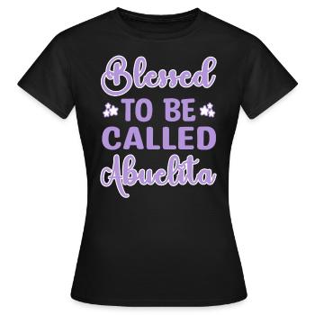 Abuelita Mexico Spanien Oma Goßmutter - Frauen T-Shirt - Schwarz - Vorne - AI Model Female 172 dark (172cm)
