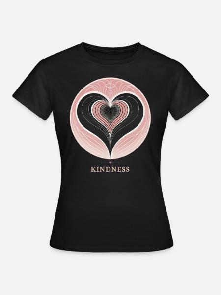 Spirale der Freundlichkeit - Frauen T-Shirt - Schwarz