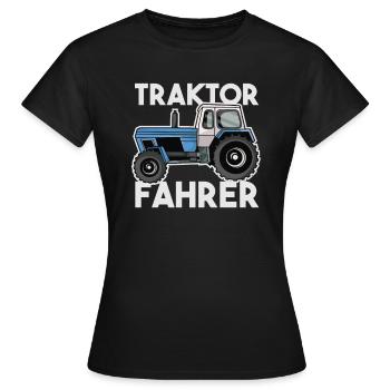 Fortschritt Traktor Fahrer Landwirt Geschenk - Frauen T-Shirt - Schwarz - Vorne - AI Model Female 172 dark (172cm)