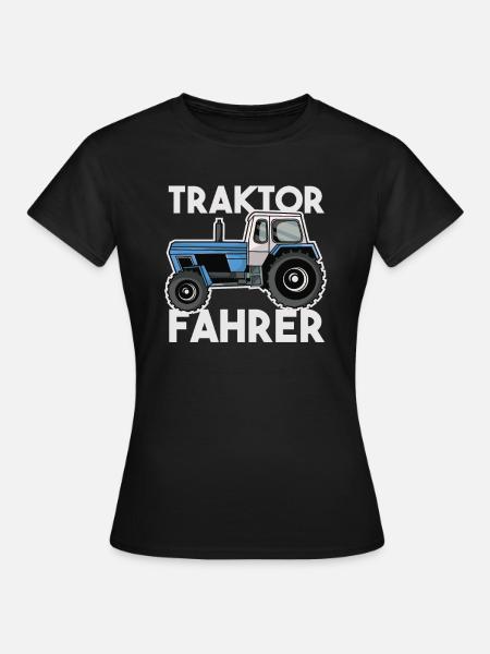 Fortschritt Traktor Fahrer Landwirt Geschenk - Frauen T-Shirt - Schwarz