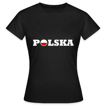Polen - Frauen T-Shirt - Schwarz - Vorne - AI Model Female 172 dark (172cm)