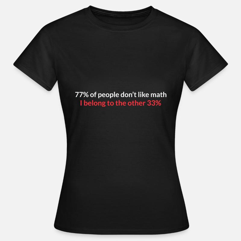 Math Gift Nerd Teacher Math Teacher Math - T-shirt Femme - noir