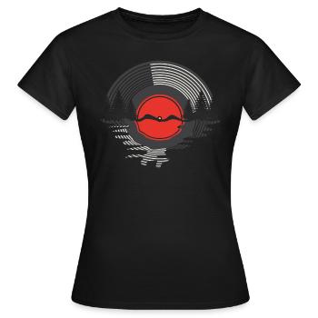 Vinyl Record Album Classic Music Player Lover - Frauen T-Shirt - Schwarz - Vorne - AI Model Female 172 dark (172cm)
