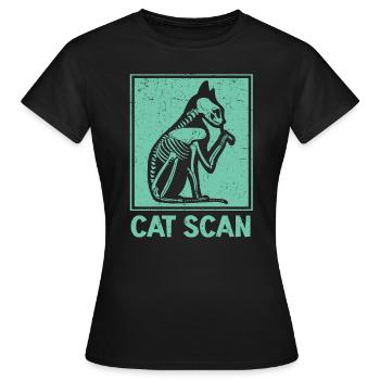 Cat Scan Radiologe Radiologischer Technologe - Frauen T-Shirt - Schwarz - Vorne - AI Model Female 172 dark (172cm)