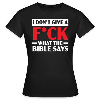 Agnosticisme Athéisme Anti-Religion Agnostique Diable - T-shirt Femme - noir - Devant - AI Model Female 172 dark (172cm)