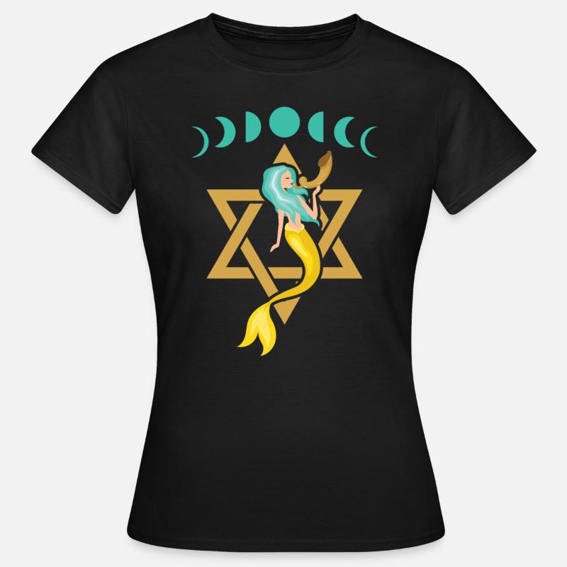 Jøder Rosh Hashanah Ferie Jødisk nytår - Dame-T-shirt - sort
