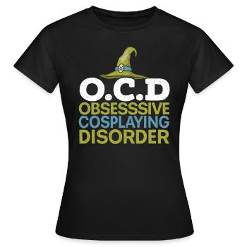 Trouble obsessionnel du cosplay Cosplay Cosplay - T-shirt Femme - noir - Devant - AI Model Female 172 dark (172cm)