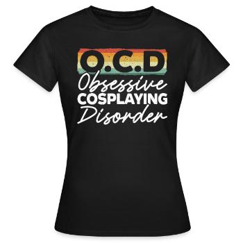 Trouble obsessionnel du cosplay Cosplay Cosplay - T-shirt Femme - noir - Devant - AI Model Female 172 dark (172cm)