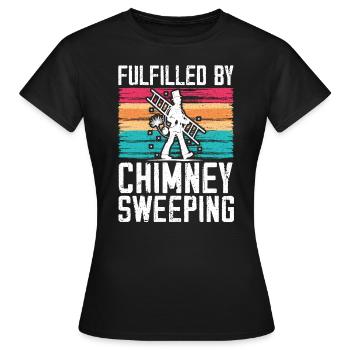 Rempli par ramoneur ramoneur - T-shirt Femme - noir - Devant - AI Model Female 172 dark (172cm)