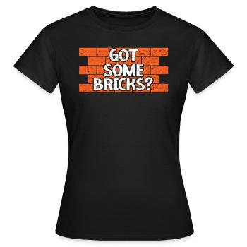 Habe ein paar Ziegel Maurer Konstruktion Maurer Maurer - Frauen T-Shirt - Schwarz - Vorne - AI Model Female 172 dark (172cm)