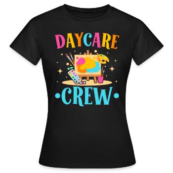 Enseignante en garderie Directrice de l’éducatrice en garderie - T-shirt Femme - noir - Devant - AI Model Female 172 dark (172cm)