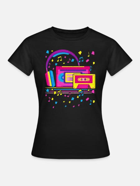 Retro-Musiker Musikliebhaber Nationaler Retro-Tag - Frauen T-Shirt - Schwarz