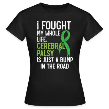 Zerebralparese Bewusstsein Kampf Zerebralparese - Frauen T-Shirt - Schwarz - Vorne - AI Model Female 172 dark (172cm)