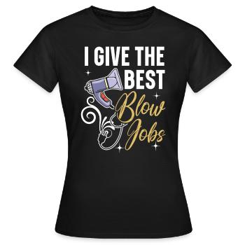 Je donne les meilleurs coups de coupe de cheveux salon de coiffure - T-shirt Femme - noir - Devant - AI Model Female 172 dark (172cm)