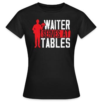 Serveur Serveuse Barman Mixologue Barman Bartending - T-shirt Femme - noir - Devant - AI Model Female 172 dark (172cm)