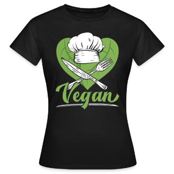 Culinaire Gangster Chef Pâtissier Cuisine Culinaire - T-shirt Femme - noir - Devant - AI Model Female 172 dark (172cm)