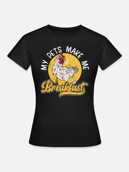 Hühnerzüchter Hühnerflüsterer Nutztier - Frauen T-Shirt - Schwarz