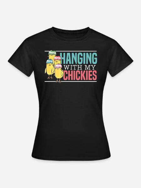 Hühnerzüchter Hühnerflüsterer Nutztier - Frauen T-Shirt - Schwarz
