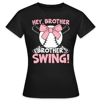 Amateur de baseball Joueur de baseball Entraîneur de baseball - T-shirt Femme - noir - Devant - AI Model Female 172 dark (172cm)