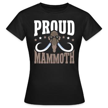 Mammutelefant Wildtiere Ausgestorbene Tierliebhaber - Frauen T-Shirt - Schwarz - Vorne - AI Model Female 172 dark (172cm)