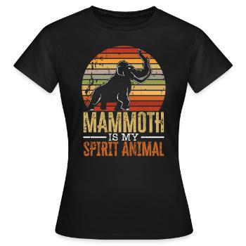 Mammutelefant Wildtiere Ausgestorbene Tierliebhaber - Frauen T-Shirt - Schwarz - Vorne - AI Model Female 172 dark (172cm)