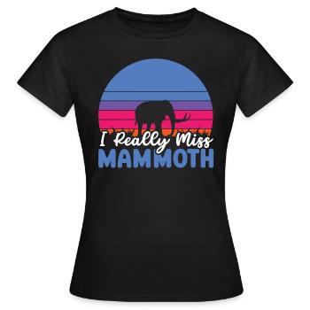 Mammutelefant Wildtiere Ausgestorbene Tierliebhaber - Frauen T-Shirt - Schwarz - Vorne - AI Model Female 172 dark (172cm)