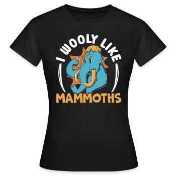 Mammutelefant Wildtiere Ausgestorbene Tierliebhaber - Frauen T-Shirt - Schwarz - Vorne - AI Model Female 172 dark (172cm)