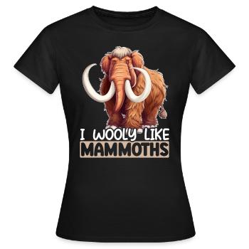 Mammutelefant Wildtiere Ausgestorbene Tierliebhaber - Frauen T-Shirt - Schwarz - Vorne - AI Model Female 172 dark (172cm)