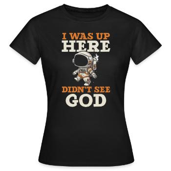 Athéisme Anti-religion Agnostique Libre Penseur Athée - T-shirt Femme - noir - Devant - AI Model Female 172 dark (172cm)