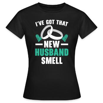 Mariage le jour du mariage des mariés Mariage juste marié - T-shirt Femme - noir - Devant - AI Model Female 172 dark (172cm)