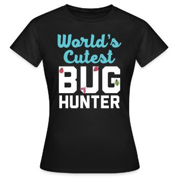 Bug Catcher Bug Expert Insect Lover Entomology - Women's T-Shirt - black - Front - AI Model Female 172 dark (172cm)
