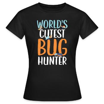 Bug Catcher Bug Expert Insect Lover Entomology - Women's T-Shirt - black - Front - AI Model Female 172 dark (172cm)