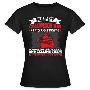 Journée des Amérindiens autochtones - T-shirt Femme - noir - Devant - AI Model Female 172 dark (172cm)