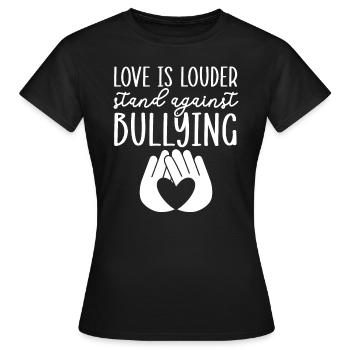 Journée de l’unité Anti Intimidation Prévention Gentillesse - T-shirt Femme - noir - Devant - AI Model Female 172 dark (172cm)