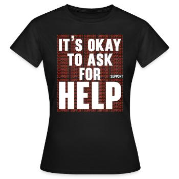 Tag der Einheit, Anti-Mobbing, Mobbing-Prävention, Freundlichkeit - Frauen T-Shirt - Schwarz - Vorne - AI Model Female 172 dark (172cm)