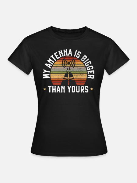 Amateurfunker Morsecode Radioaktivität - Frauen T-Shirt - Schwarz