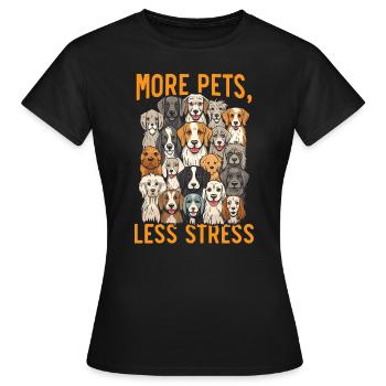 Pet Sitting Pet Lover Dog Walking Dog Sitter - Women's T-Shirt - black - Front - AI Model Female 172 dark (172cm)