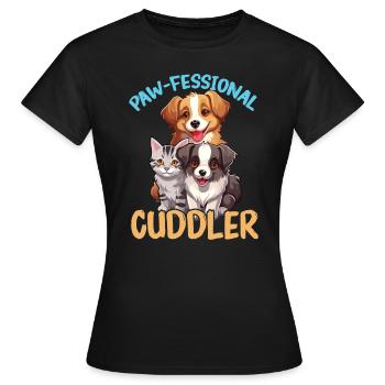 Pet Sitting Pet Lover Dog Walking Dog Sitter - Women's T-Shirt - black - Front - AI Model Female 172 dark (172cm)