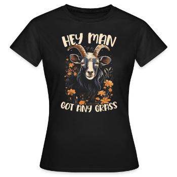Goat Lover Kid Ranch Wool Farm Animal Farming - T-shirt Femme - noir - Devant - AI Model Female 172 dark (172cm)
