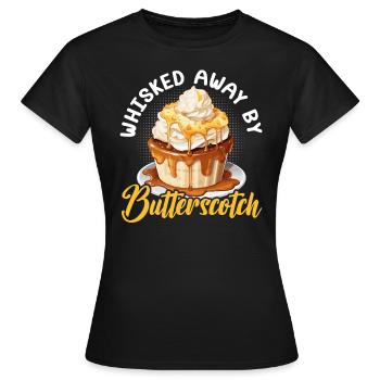 Butterscotch Süßes Karamell Essen Feinschmeckerbutter - Frauen T-Shirt - Schwarz - Vorne - AI Model Female 172 dark (172cm)