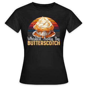 Butterscotch Süßes Karamell Essen Feinschmeckerbutter - Frauen T-Shirt - Schwarz - Vorne - AI Model Female 172 dark (172cm)