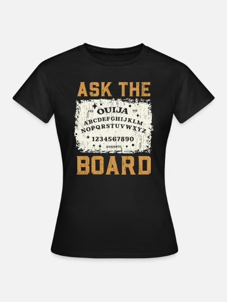 Ouija-Brett Paranormaler Geist Brett Halloween - Frauen T-Shirt - Schwarz