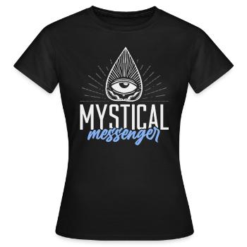 Ouija-Brett Paranormaler Geist Brett Halloween - Frauen T-Shirt - Schwarz - Vorne - AI Model Female 172 dark (172cm)