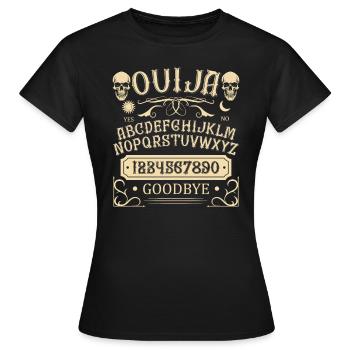 Ouija-Brett Paranormaler Geist Brett Halloween - Frauen T-Shirt - Schwarz - Vorne - AI Model Female 172 dark (172cm)