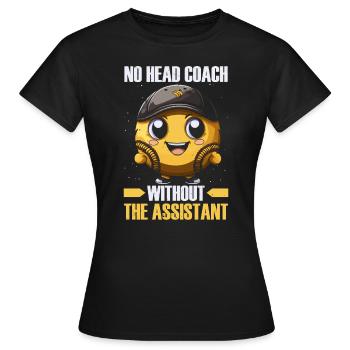Assistant Coach Sport Trainer Team Coaching - Women's T-Shirt - black - Front - AI Model Female 172 dark (172cm)