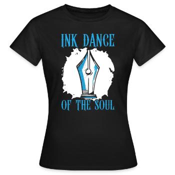 Arabic Calligraphy Calligraphic Writing Lettering - Women's T-Shirt - black - Front - AI Model Female 172 dark (172cm)