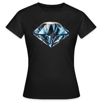 Lapidaire artiste pierres précieuses Pierre de collecte Pierre - T-shirt Femme - noir - Devant - AI Model Female 172 dark (172cm)
