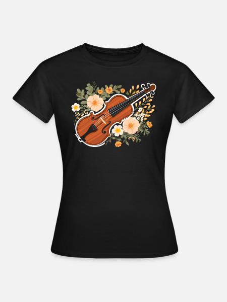 Fiddle Player Geiger, Instrumentenmusiker - Frauen T-Shirt - Schwarz